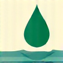 Raindrop over a drain, symbolizing improved stormwater management.