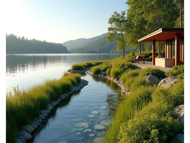 After: Thriving Lakeside Landscape