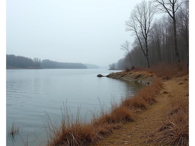 Before: Barren Lakeside Property