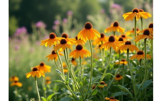 Lush native plant garden thriving in Charlotte, North Carolina