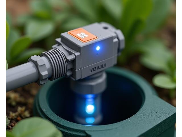 Digital flow sensor on an irrigation pipe