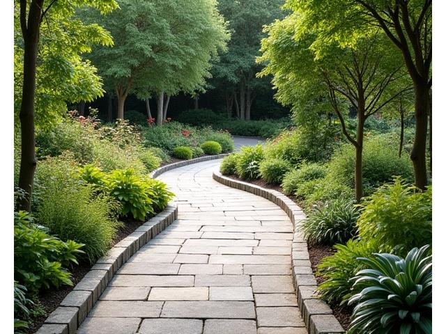 A raised garden bed with a wheelchair-accessible pathway next to it, showcasing inclusive design.